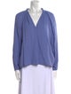 Xirena V-Neck Long Sleeve Blouse