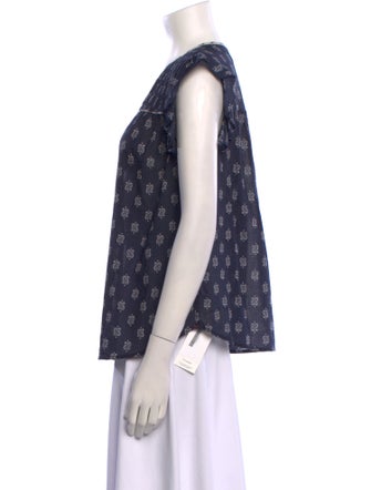 Xirena Paisley Print V-Neck Blouse