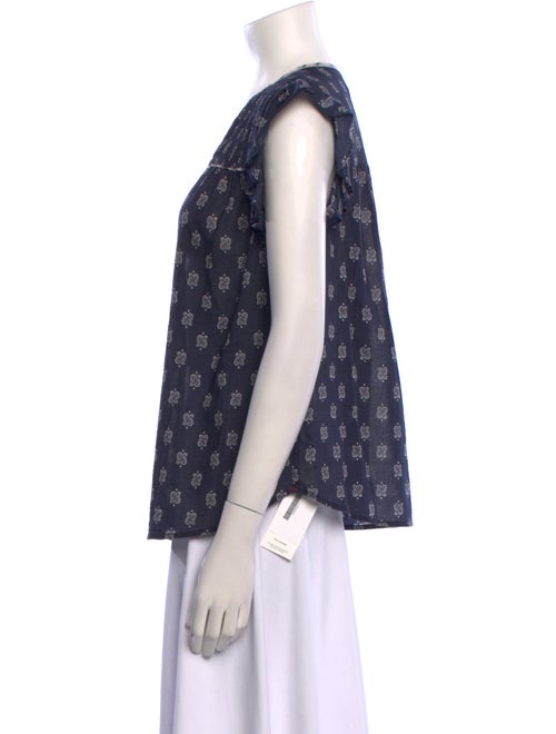 Xirena Paisley Print V-Neck Blouse