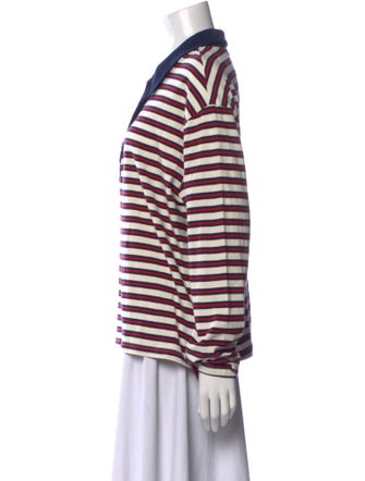 Xirena Striped Long Sleeve Polo