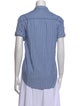 Xirena Striped Short Sleeve Button-Up Top