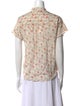 Xirena Floral Print Mock Neck Button-Up Top