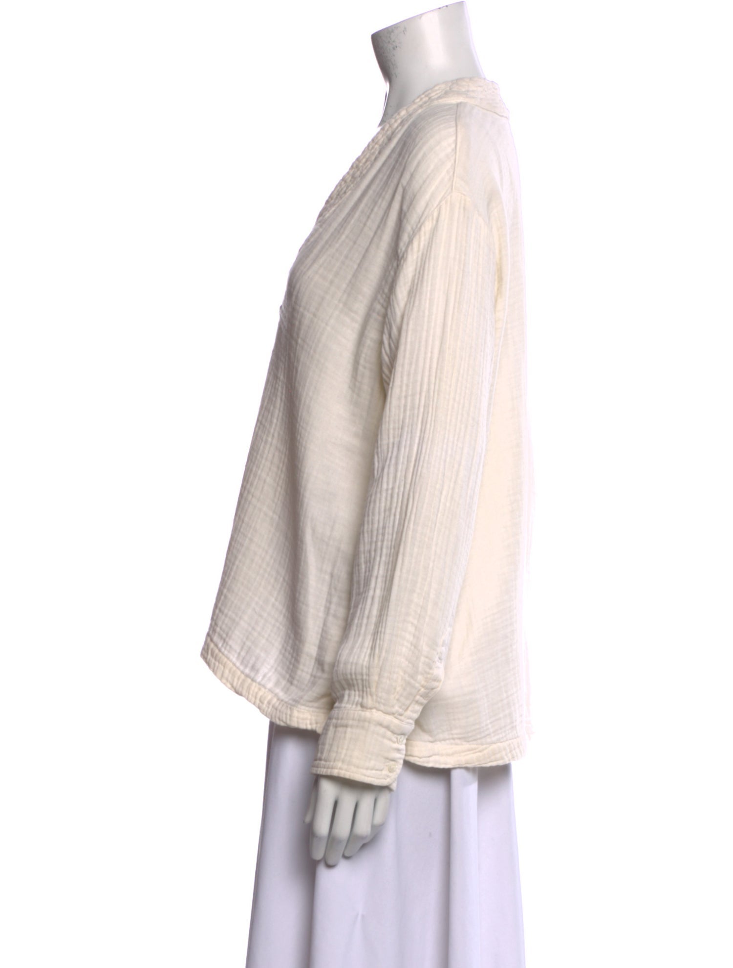 Xirena V-Neck Long Sleeve Blouse