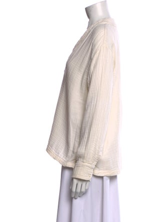 Xirena V-Neck Long Sleeve Blouse