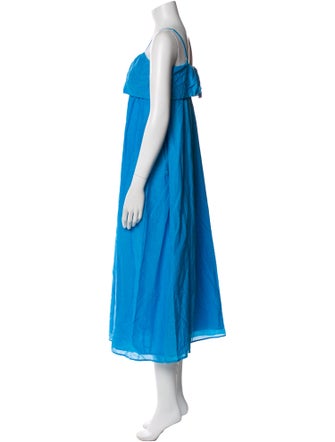 Xirena Square Neckline Midi Length Dress