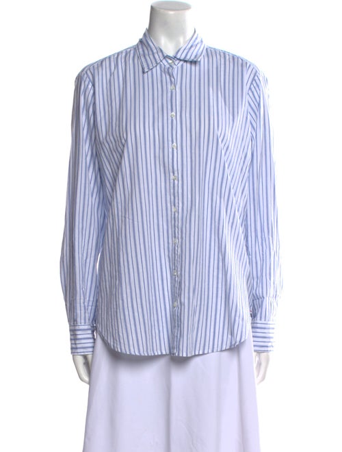 Xirena Striped Long Sleeve Button-Up Top