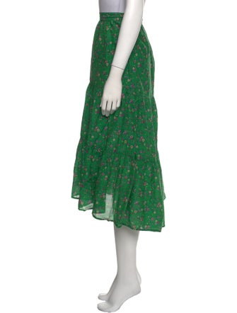 Xirena Floral Print Midi Length Skirt