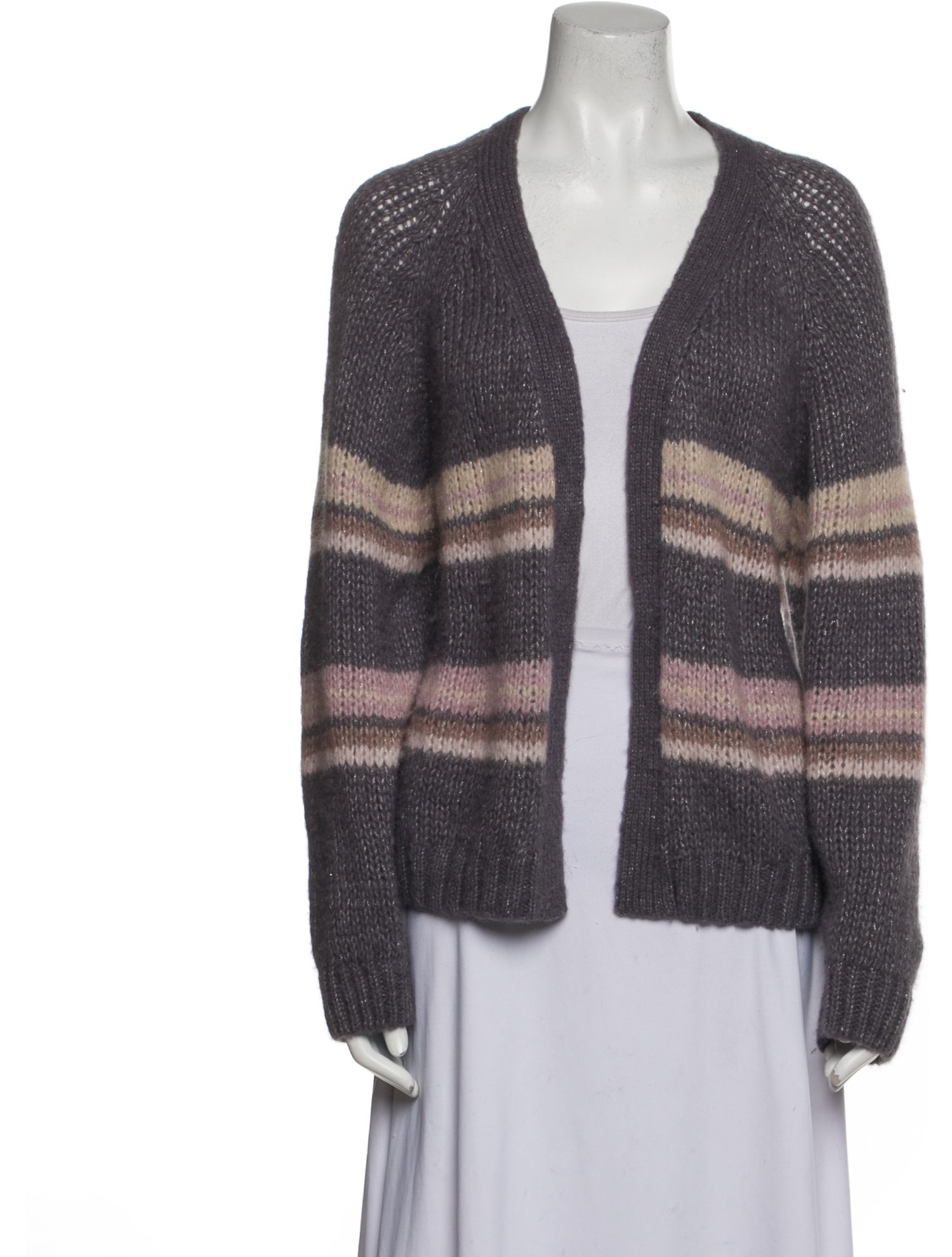 Xirena Striped Open Front Sweater