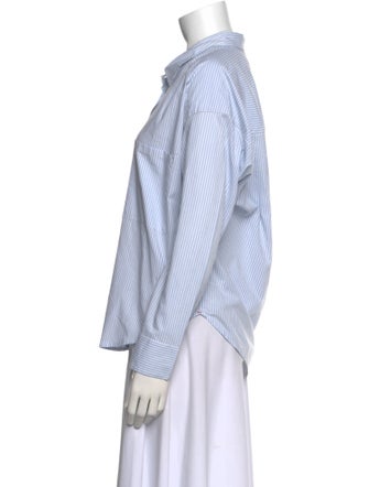 Xirena Striped Long Sleeve Button-Up Top