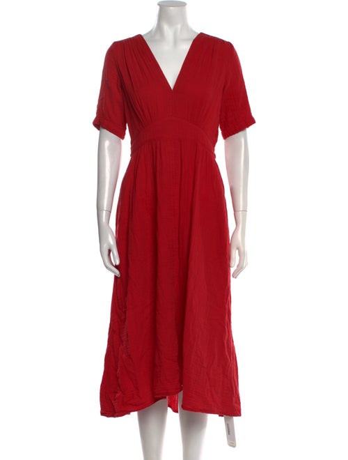 Xirena V-Neck Midi Length Dress