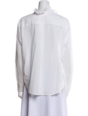Xirena V-Neck Long Sleeve Button-Up Top