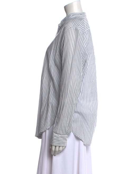 Xirena Striped Long Sleeve Button-Up Top