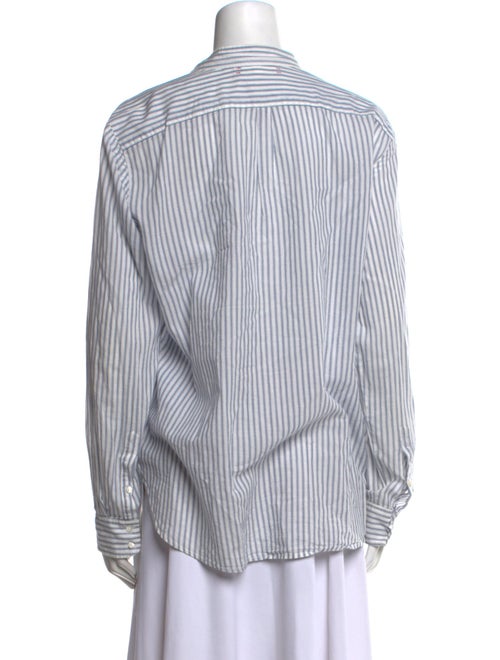 Xirena Striped Long Sleeve Button-Up Top