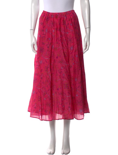 Xirena Floral Print Midi Length Skirt