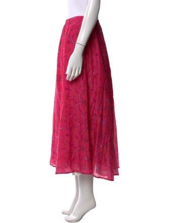 Xirena Floral Print Midi Length Skirt
