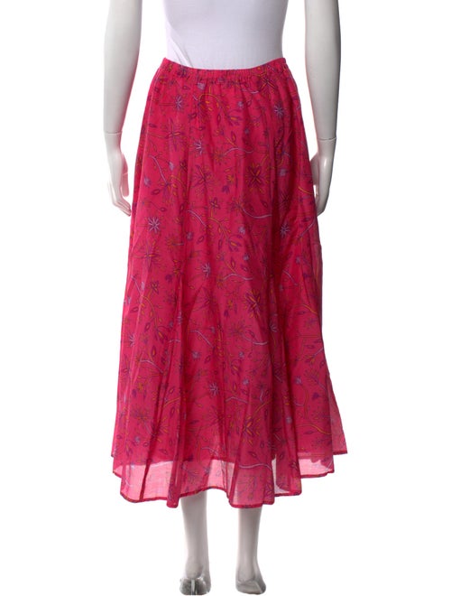 Xirena Floral Print Midi Length Skirt