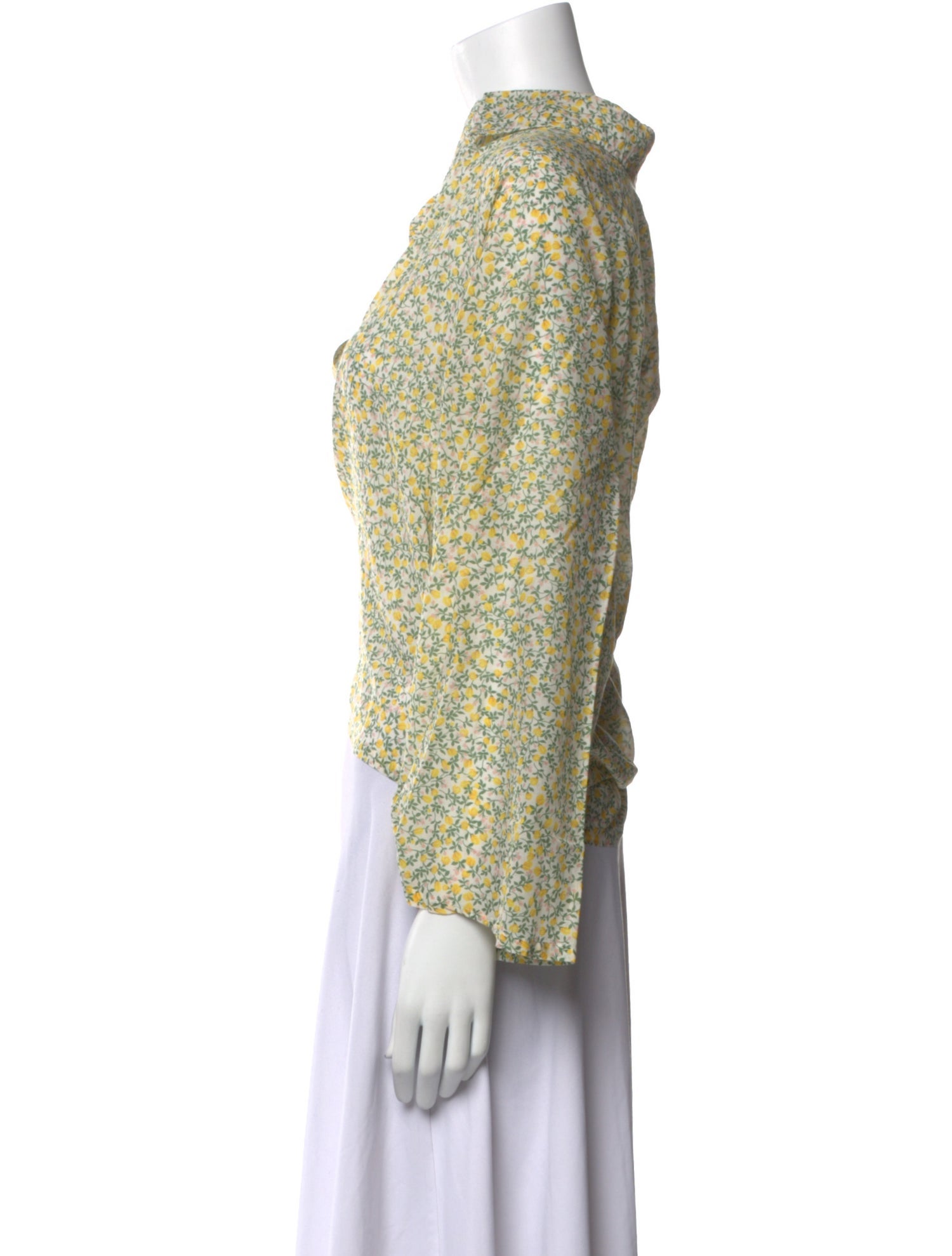 Xirena Floral Print V-Neck Sweatshirt