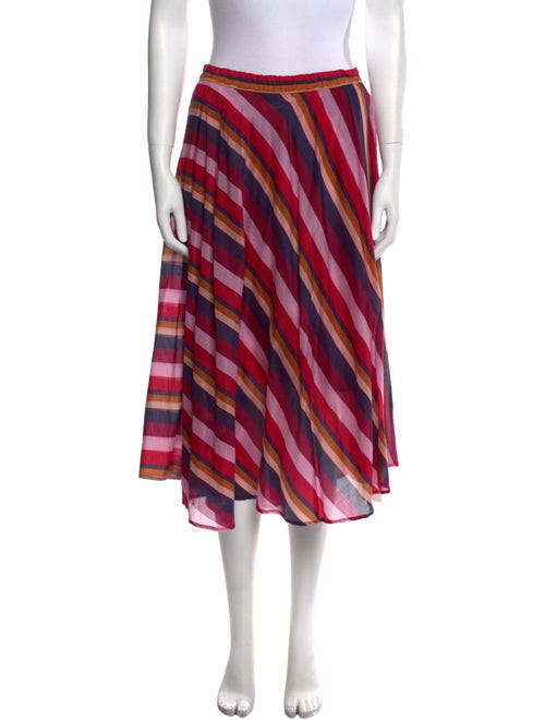 Xirena Striped Midi Length Skirt
