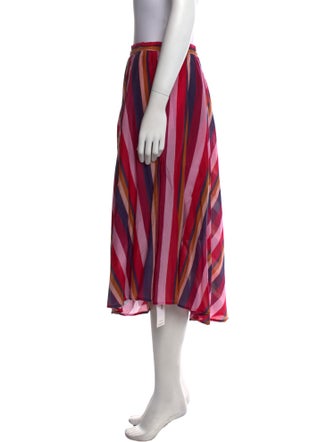 Xirena Striped Midi Length Skirt