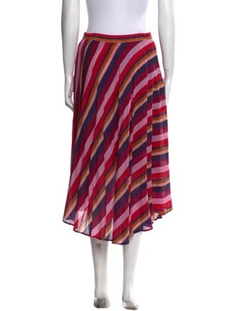 Xirena Striped Midi Length Skirt