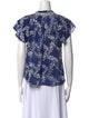 Xirena Printed Crew Neck Blouse