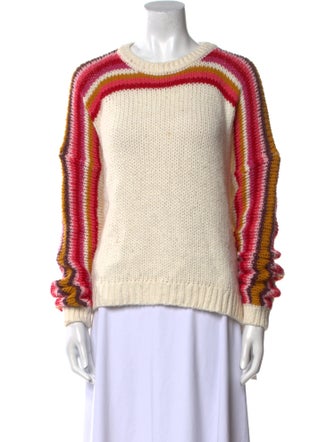 Xirena Colorblock Pattern Crew Neck Sweater