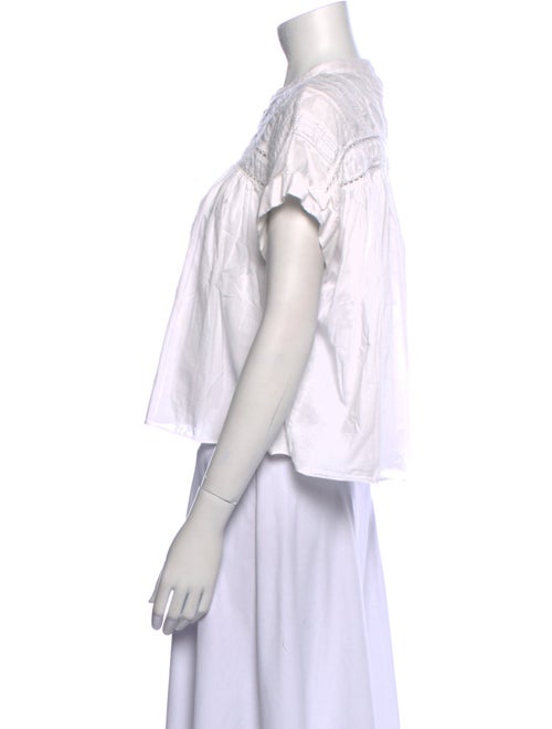 Xirena Mock Neck Short Sleeve Crop Top