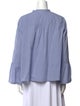Xirena Mock Neck Long Sleeve Button-Up Top