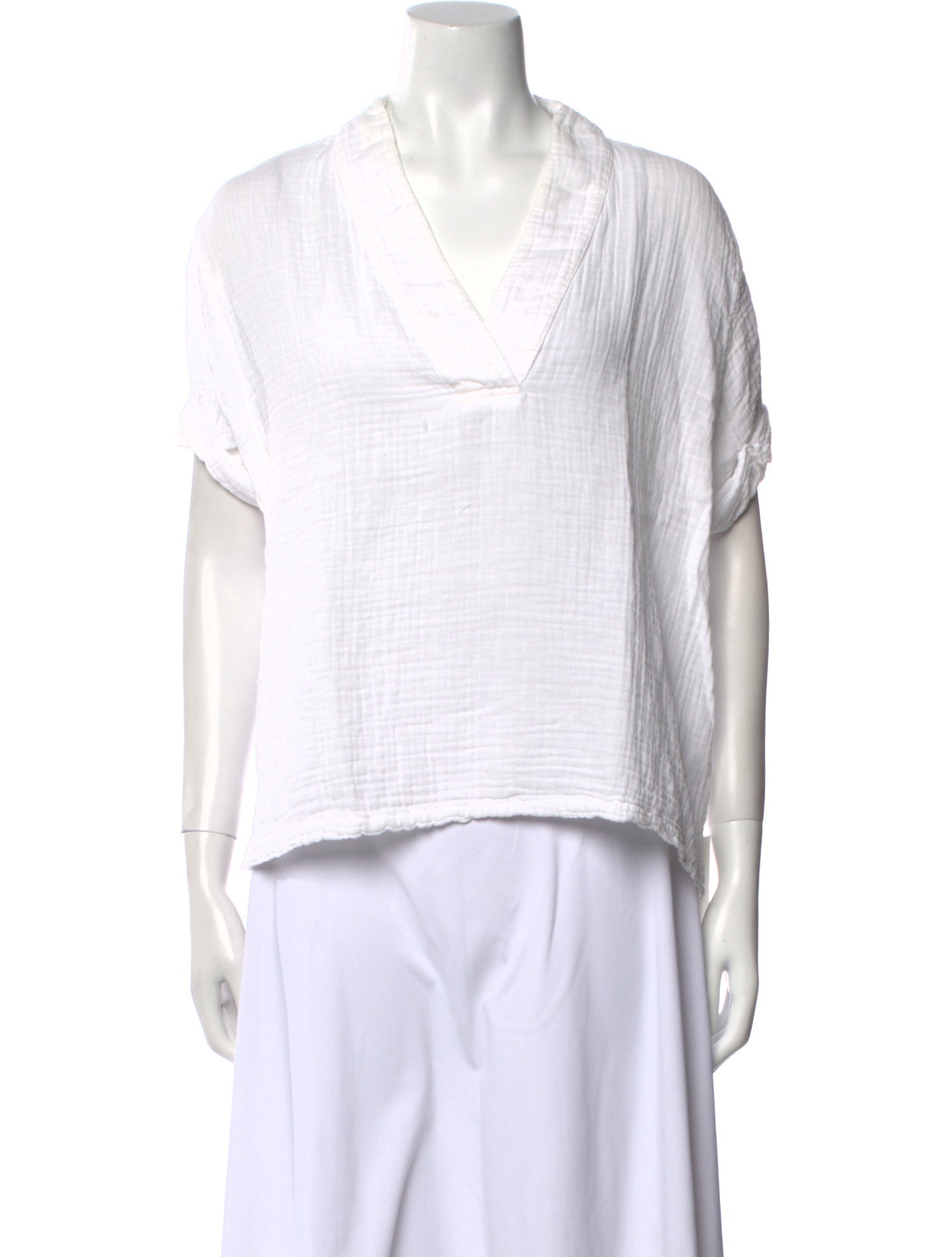 Xirena V-Neck Short Sleeve Top