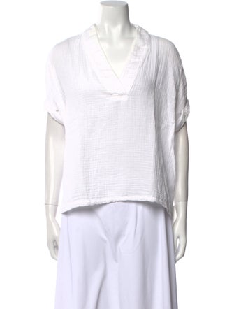 Xirena V-Neck Short Sleeve Top