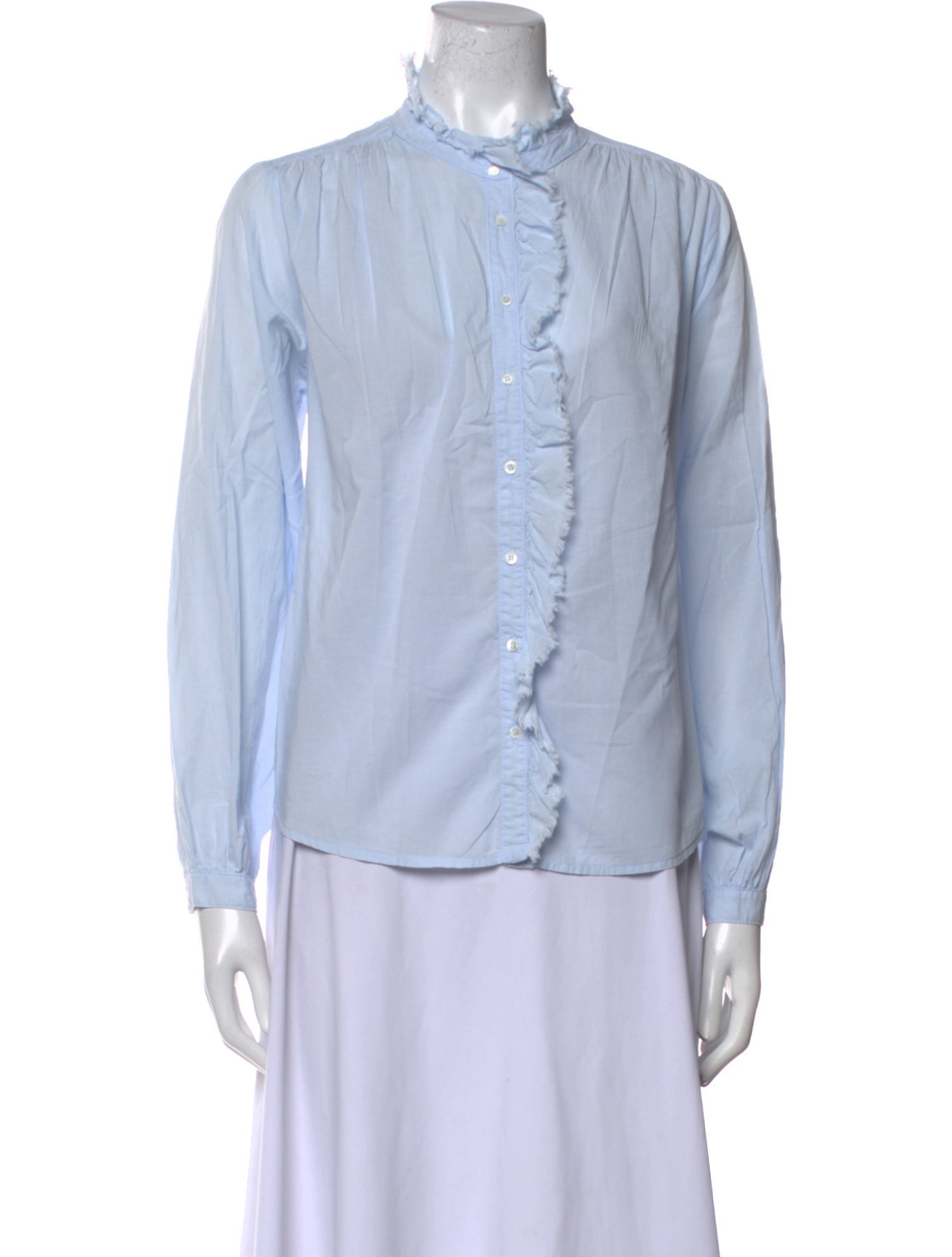 Xirena Mock Neck Long Sleeve Button-Up Top w/ Tags