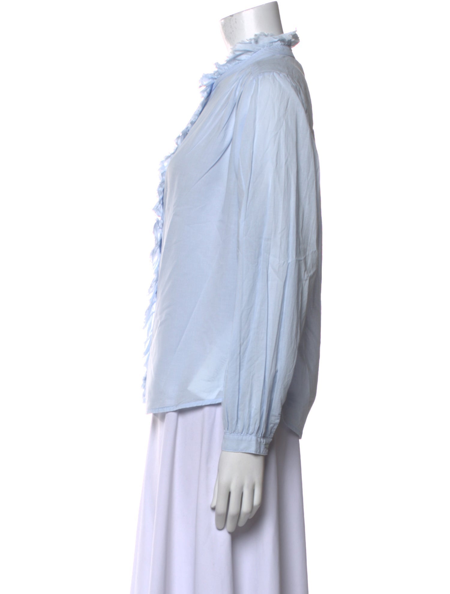 Xirena Mock Neck Long Sleeve Button-Up Top w/ Tags