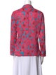 Xirena Floral Print Three-Quarter Sleeve Button-Up Top