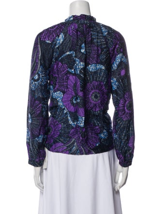Xirena Printed V-Neck Blouse