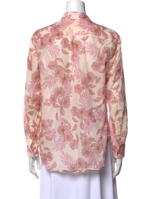 Xirena Floral Print Long Sleeve Button-Up Top