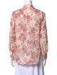 Xirena Floral Print Long Sleeve Button-Up Top