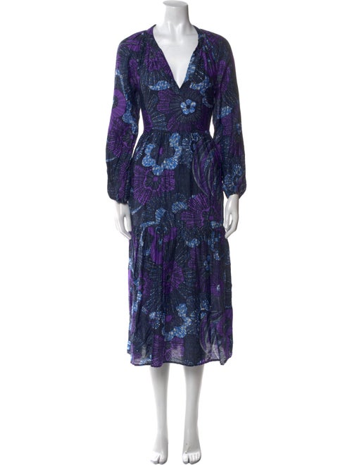 Xirena Floral Print Midi Length Dress