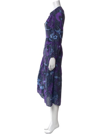 Xirena Floral Print Midi Length Dress