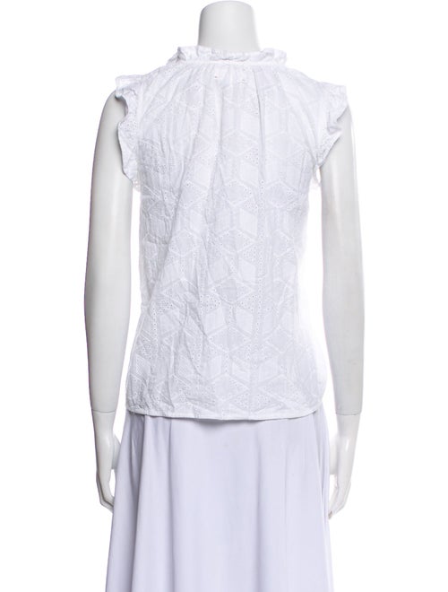 Xirena Lace Pattern V-Neck Top