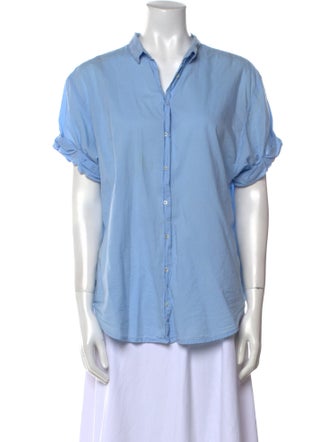 Xirena Short Sleeve Button-Up Top