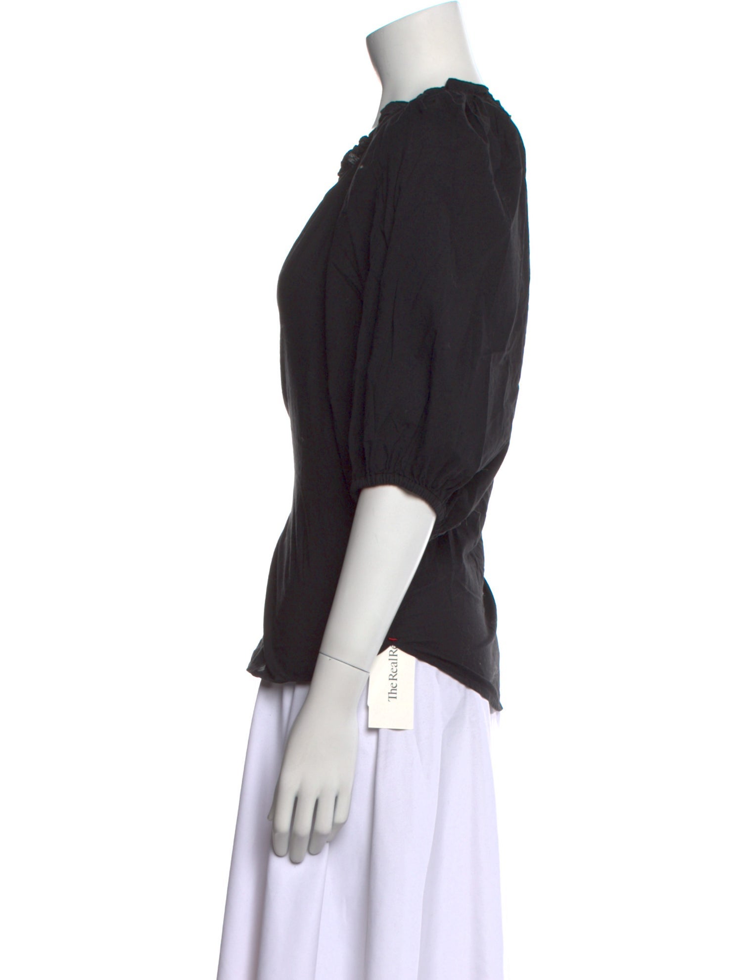 Xirena V-Neck Short Sleeve Blouse