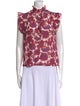Xirena Floral Print Mock Neck Blouse