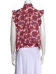 Xirena Floral Print Mock Neck Blouse