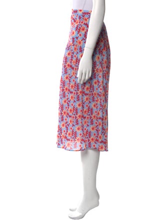 Xirena Floral Print Midi Length Skirt