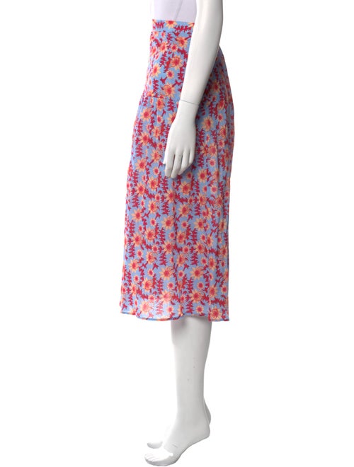 Xirena Floral Print Midi Length Skirt