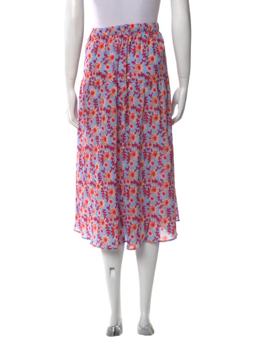 Xirena Floral Print Midi Length Skirt