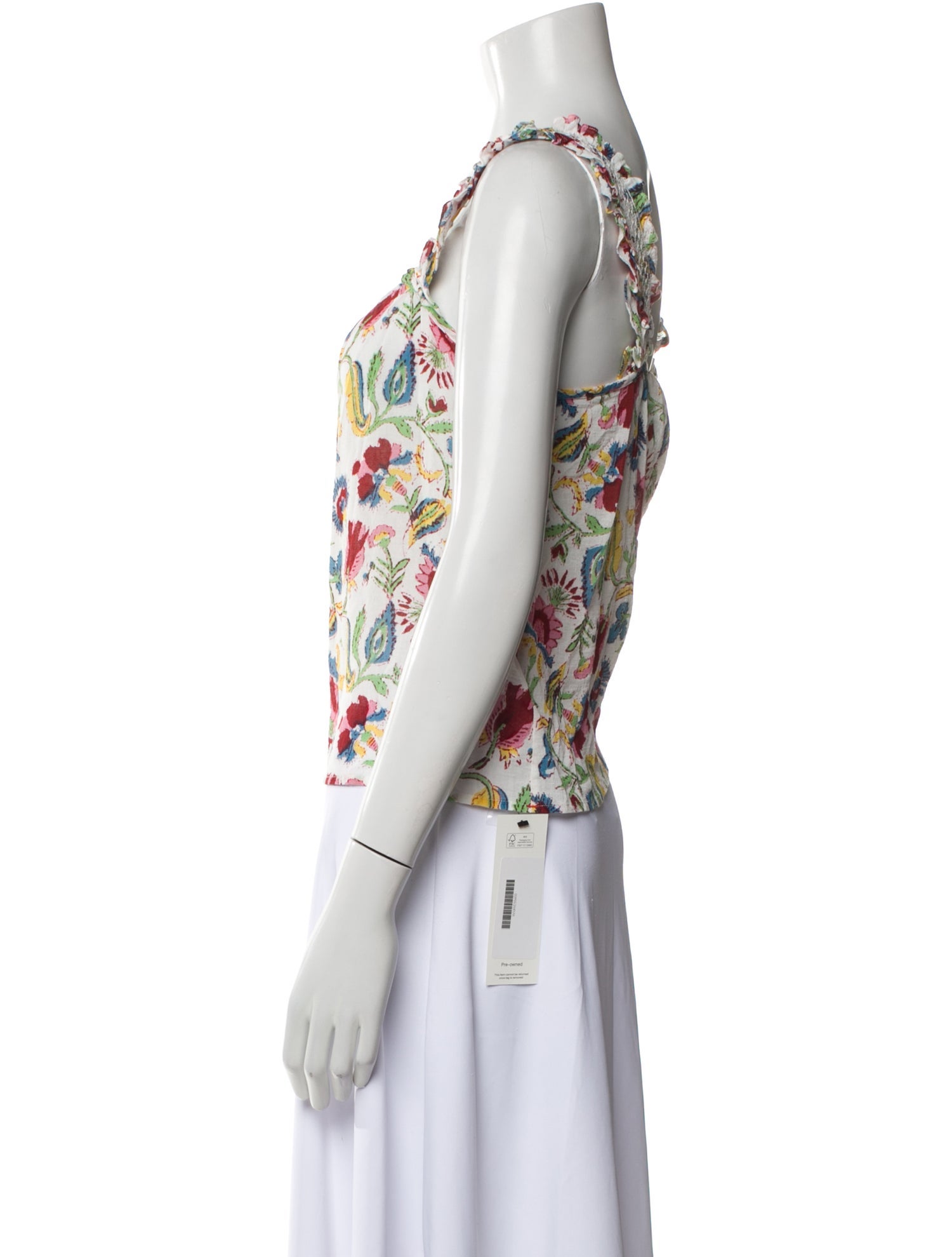 Xirena Floral Print Square Neckline Top w/ Tags