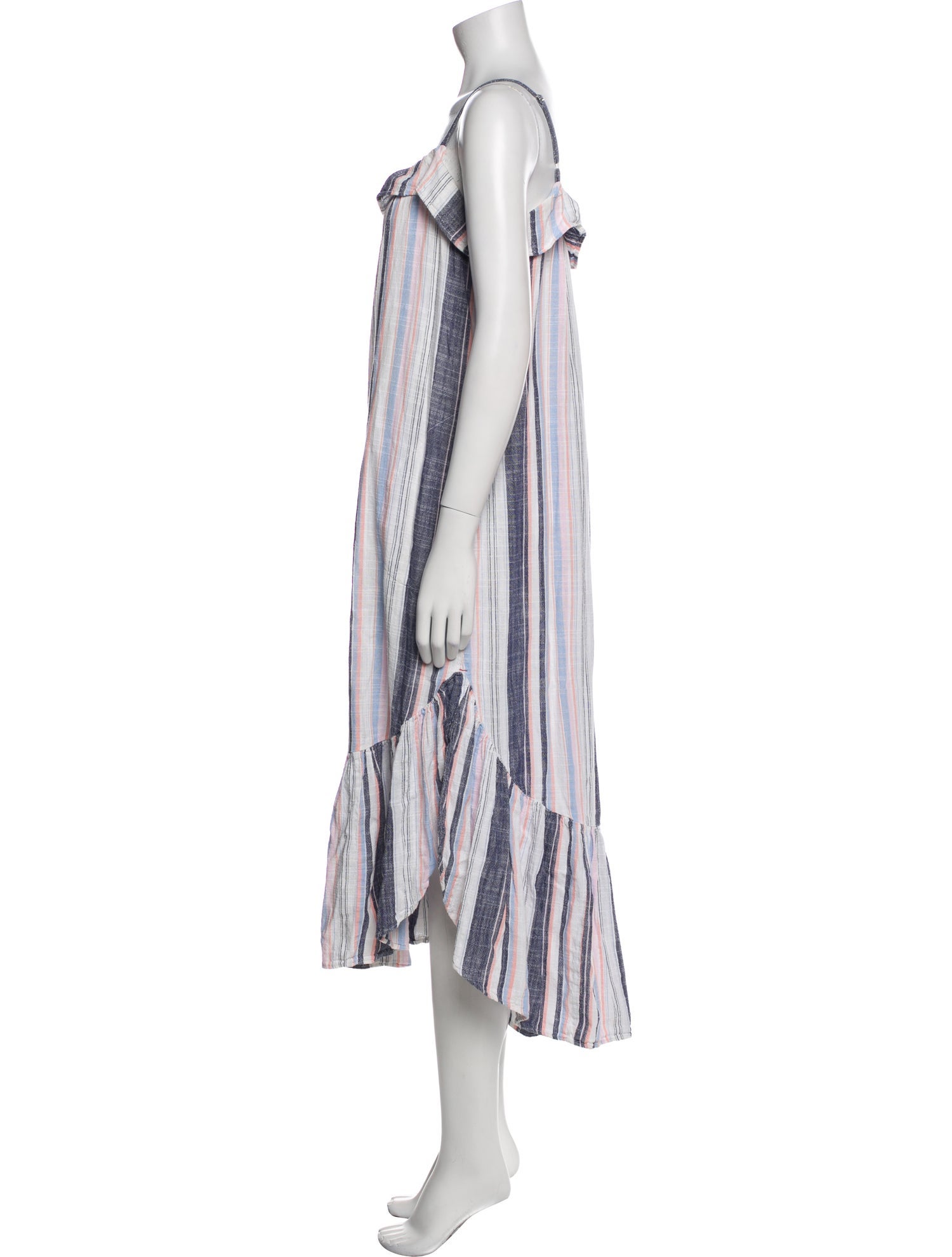 Xirena Striped Midi Length Dress