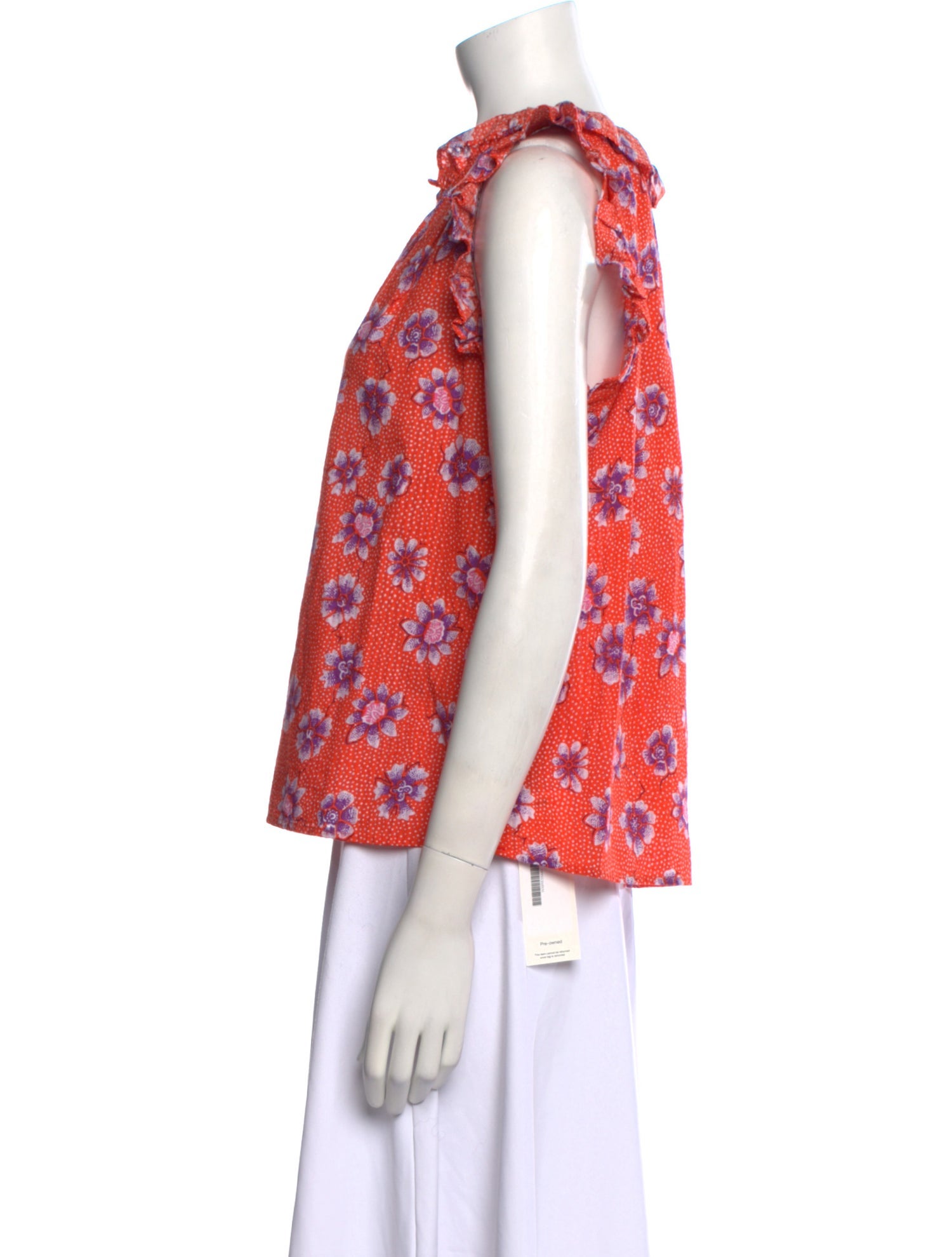 Xirena Floral Print V-Neck Blouse