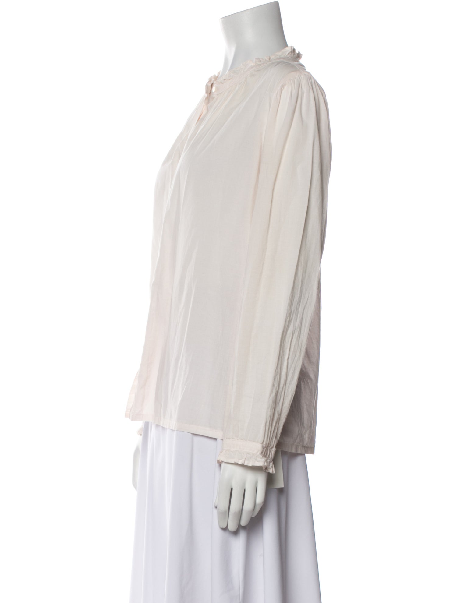 Xirena Mock Neck Long Sleeve Blouse